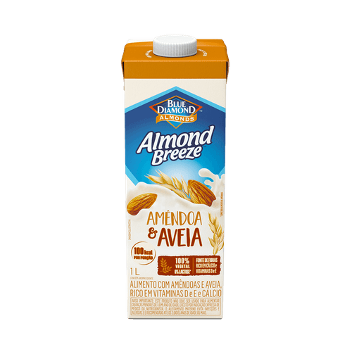 Bebida à Base de Amêndoa e Aveia Blue Diamond Almond Breeze Caixa 1l