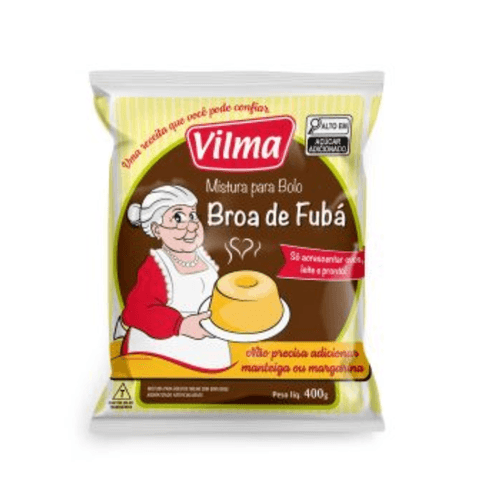 Mistura para Bolo Vilma  Broa de Fubá 400g