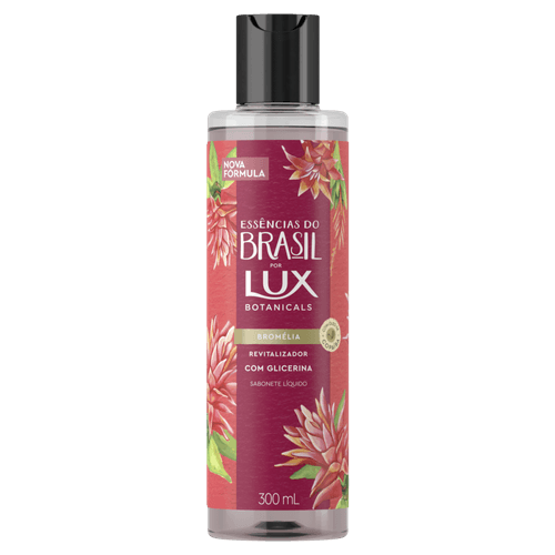 Sabonete Líquido de Glicerina Revitalizador com Óleo de Copaíba Bromélia Lux Botanicals Essências do Brasil Frasco 300ml