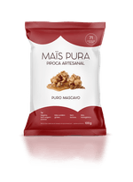 Pipoca-Pronta-Artesanal-com-Cobertura-de-Caramelo-de-Acucar-Puro-Mascavo-Maispura-Pacote-100g