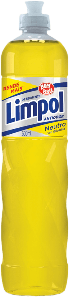 Detergente Líquido Neutro com Glicerina Limpol Squeeze 500ml