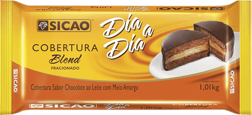 Cobertura Blend de Chocolate Sicao Blend Dia-Dia 1,01kg