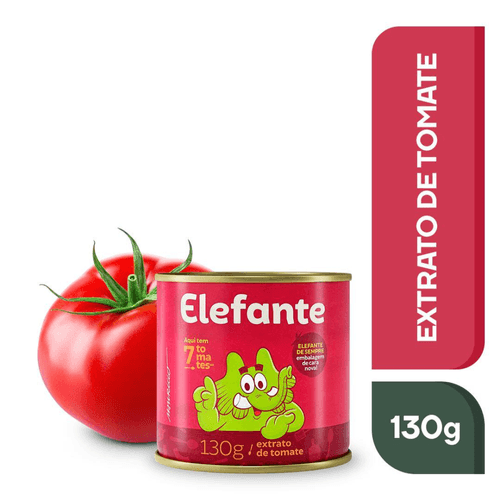 Extrato de Tomate Elefante Lata 130g