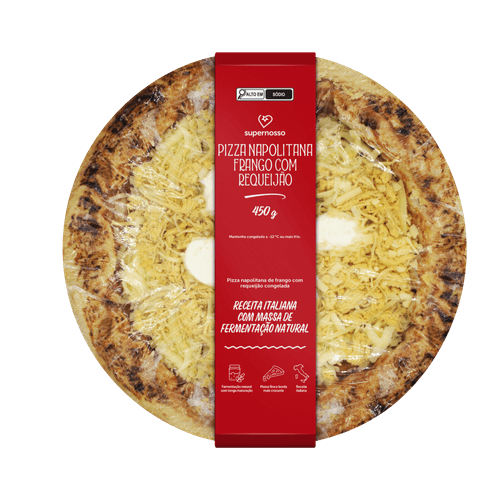 Pizza Supernosso Frango com Requeijão Congelada 450g