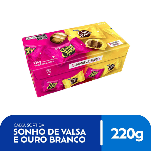 Caixa Sonho de Valsa e Ouro Branco Sortidos 220g