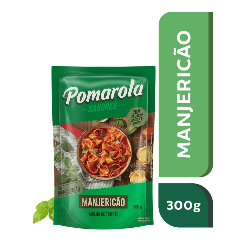 Molho-de-Tomate-Pomarola-Manjericao-Sache-300g