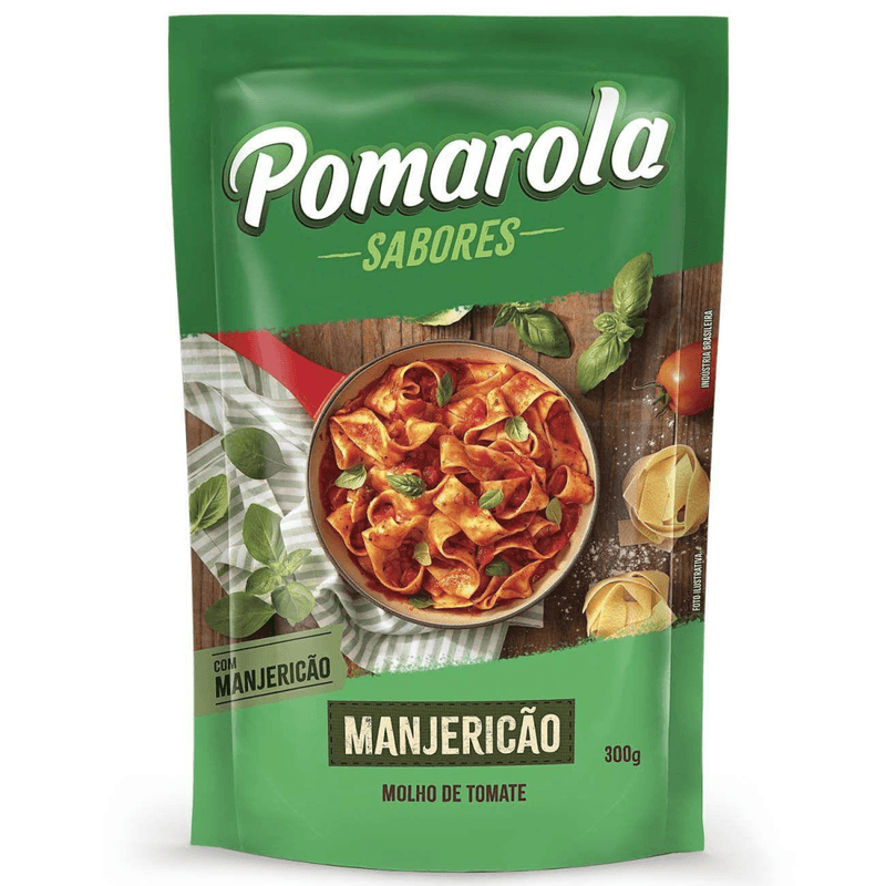 Molho-de-Tomate-Pomarola-Manjericao-Sache-300g