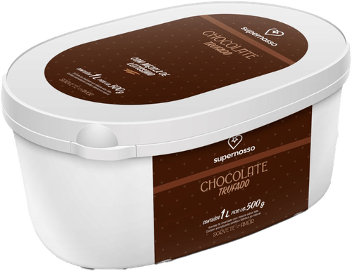 Sorvete Trufado de Chocolate Pote 1 Litro