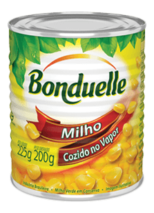 Milho Verde em Conserva Cozido no Vapor Bonduelle Lata Peso Líquido 300g Peso Drenado 285g