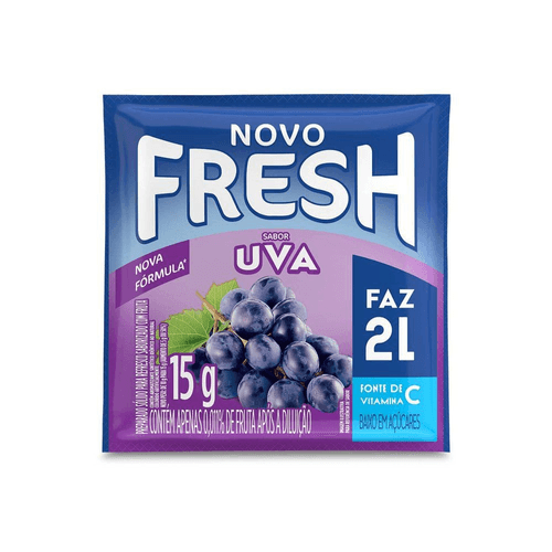 Refresco em pó Fresh Uva 15g