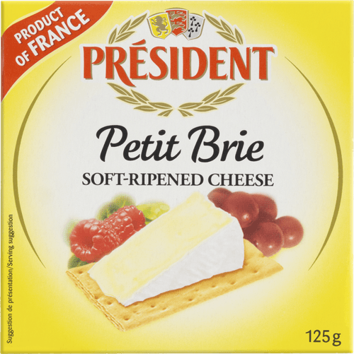 Queijo Brie Francês Président Lata 125 G