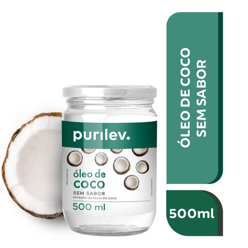 Óleo de Coco Purilev sem sabor 500ml