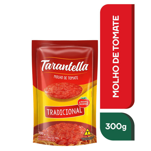 Molho de Tomate Tarantella Tradicional Sachê 300g