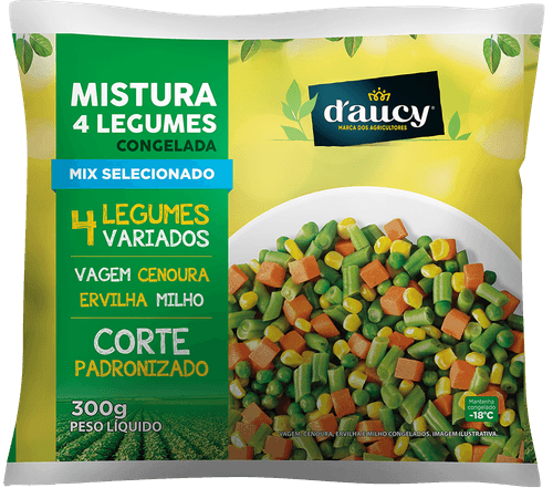 Mix de 4 Legumes Daucy Pacote Congelado 300 g