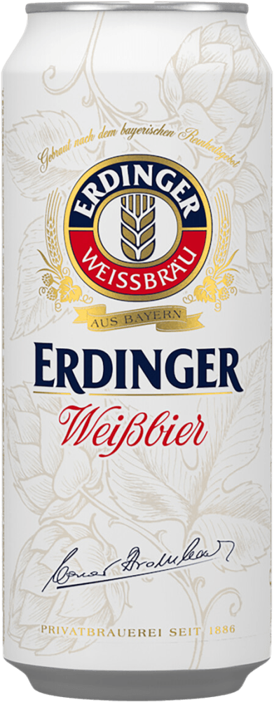 Cerveja Alemã Tradicional Lata Erdinger 500ml