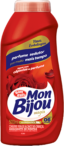 Amaciante de Roupa Concentrado Magia Mon Bijou Frasco 500ml