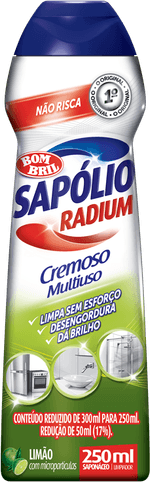 Saponaceo-Cremoso-Multiuso-Limao-com-Microparticulas-Sapolio-Radium-Squeeze-250ml