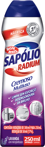 Saponaceo-Cremoso-Multiuso-Lavanda-com-Microparticulas-Sapolio-Radium-Squeeze-250ml