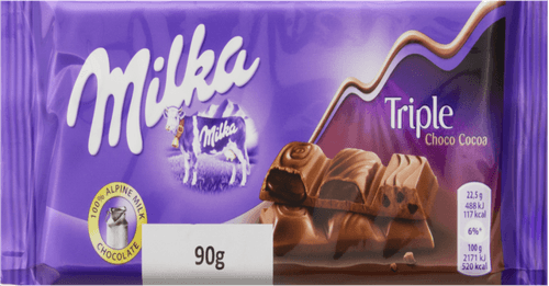Chocolate Milka Triplo Cacau 90G