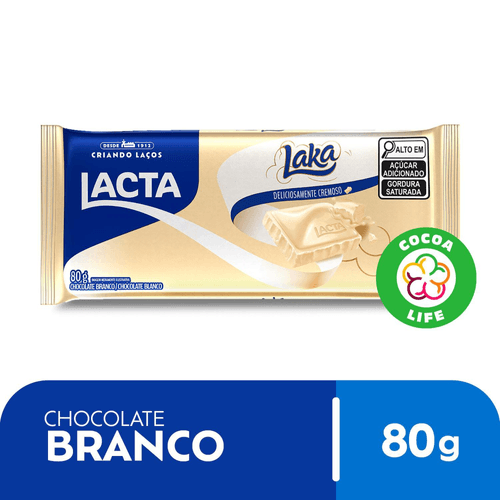 Chocolate branco Laka 80g