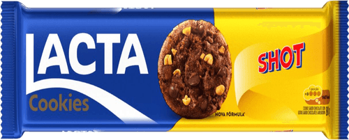 Biscoito Cookie Shot Lacta Pacote 80g