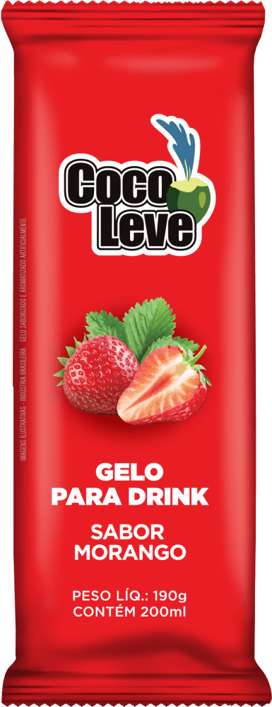 Gelo Coco Leve 190g-pc Morango