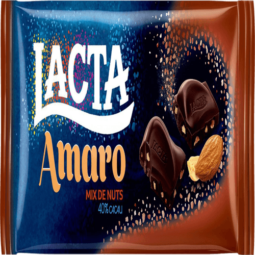 Chocolate Amaro Lacta Mix de Nuts 90g