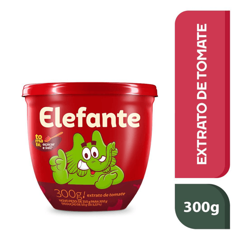 Extrato de Tomate Elefante Pote 300g