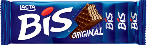 Wafer Recheio e Cobertura Chocolate Lacta Bis Pacote 126g 20 Unidades