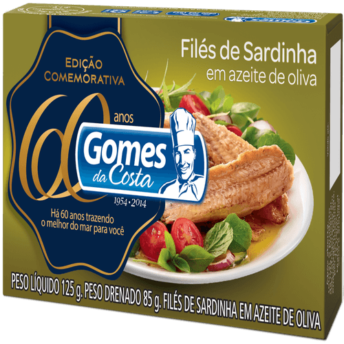 Sardinha Gomes da Costa em Filé com Azeite de Oliva 125 g