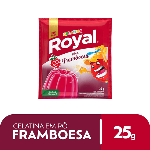 Gelatina Em Pó Royal Framboesa