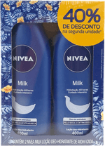 Locao-Deo-Hidratante-Hidratacao-Profunda-48h-5-em-1-Nivea-Milk-Frasco-2-Unidades-400ml-Cada-Tamanho-Economico