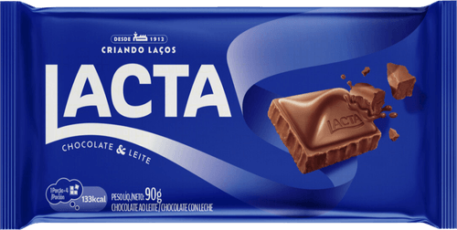 Chocolate ao Leite Lacta Pacote 90g