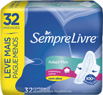 Absorvente-com-Abas-Suave-Sempre-Livre-Adapt-Plus-Pacote-32-Unidades-Leve-Mais-Pague-Menos