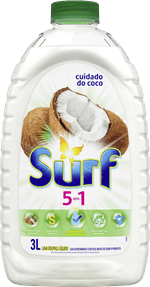 Lava-Roupas-Liquido-Cuidado-do-Coco-Oleos-Essenciais-5-em-1-Surf-Frasco-3l