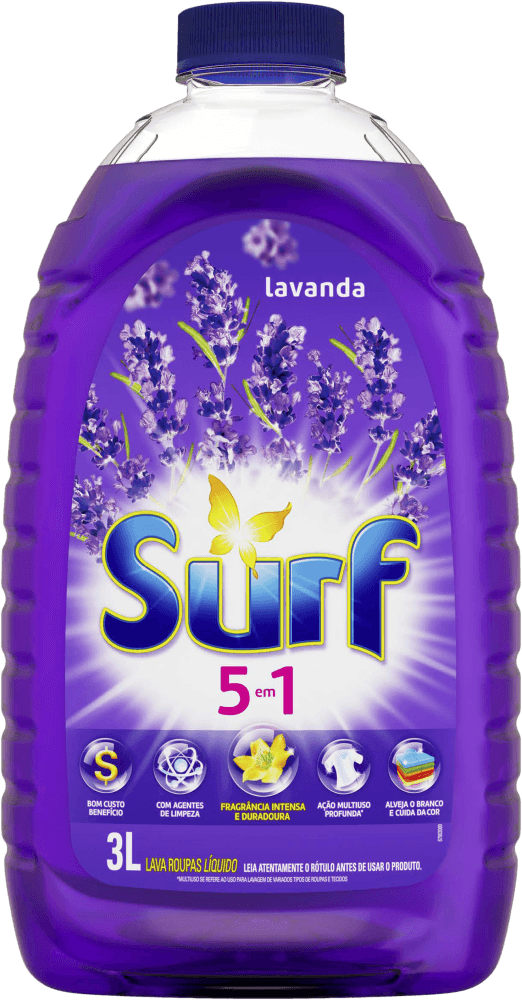 Lava-Roupas-Liquido-Lavanda-Oleos-Essenciais-5-em-1-Surf-Frasco-3l