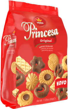 Biscoito Chocolate Amargo Princesa Vegano Vieira 200g