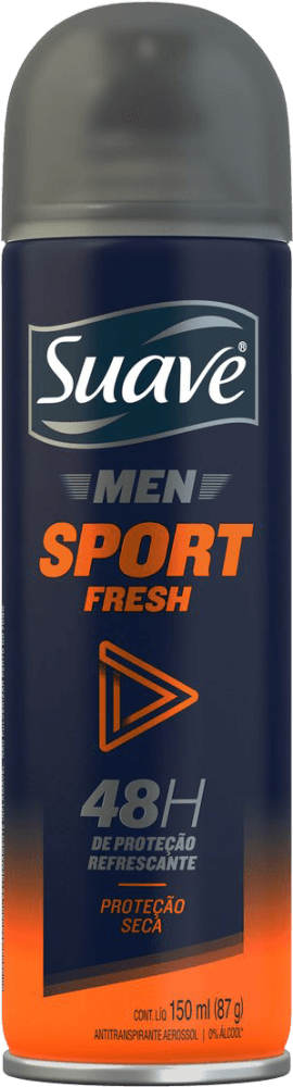 Antitranspirante Aerossol Sport Fresh 48h de Proteção Ativa Suave Men 150ml Spray