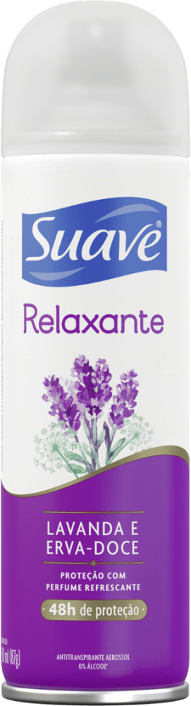 Antitranspirante Aerossol Relaxante Lavanda e Erva-Doce 48h de Proteção Suave 150ml Spray