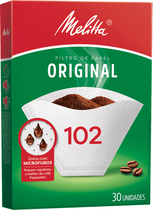 Filtro de Papel Original Melitta 102 Caixa 30 Unidades