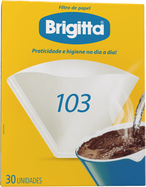 Filtro de Papel Brigitta 103 Caixa 30 Unidades