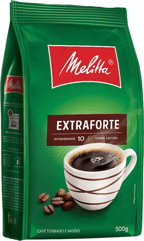 Café Torrado e Moído Extraforte Melitta Pacote 500g