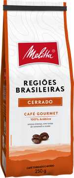 Cafe-Torrado-e-Moido-Cerrado-100--Arabica-Melitta-Gourmet-Regioes-Brasileiras-Pacote-250g