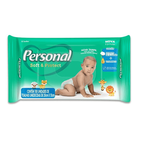 Toalha Umedecida Personal Baby 100 UND