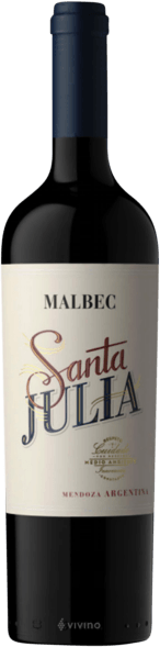 Vinho Argentino Tinto Tempranillo Santa Julia Garrafa 750ml