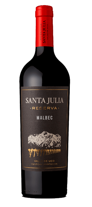 Vinho Argentino Tinto Seco Reserva Santa Julia Malbec Mendoza Garrafa 750ml