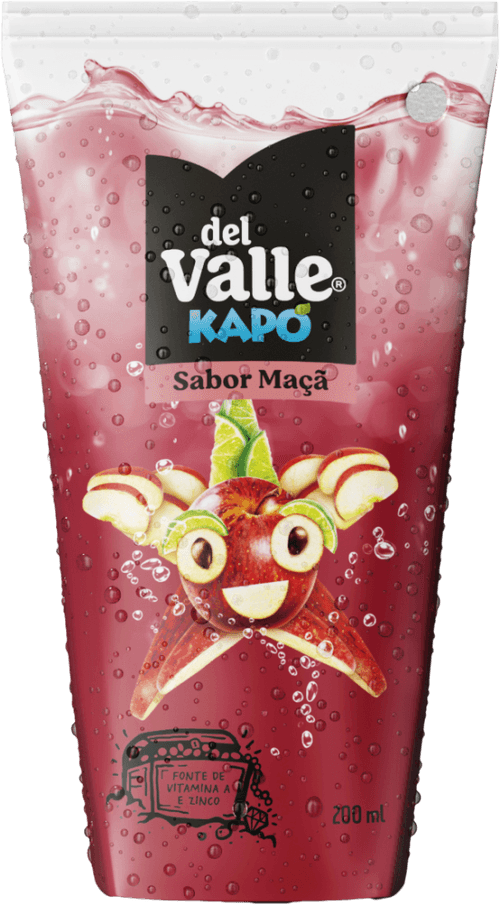 Refresco Adoçado Saborizado com Frutas Maçã Del Valle Kapo Caixa 200ml