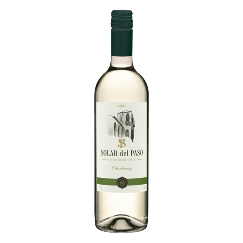 Vinho Uruguaio Branco Meio Seco Solar del Paso Chardonnay Canelones Garrafa 750ml