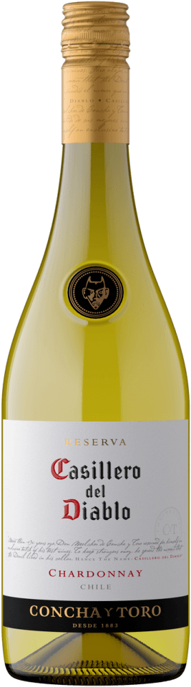 Vinho Chileno Branco Seco Reserva Casillero del Diablo Chardonnay Garrafa 750ml