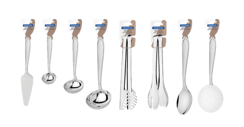 Utensílio Doméstico em Aço Inox com Detalhes no Cabo Laguna Tramontina Sortido